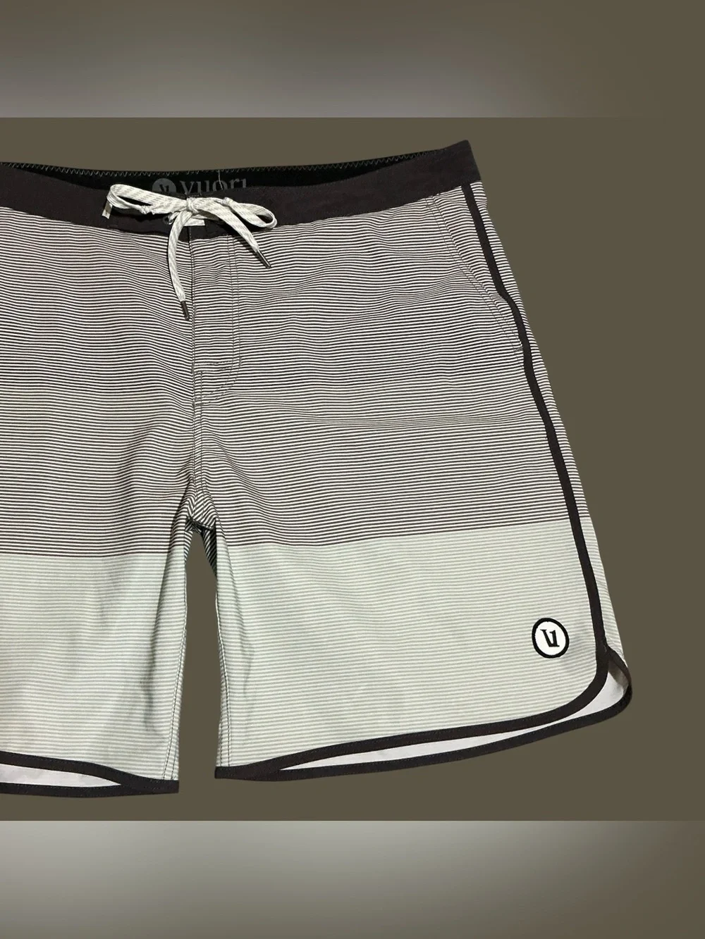 Vuori Cruise Boardshorts 38 Striped Swim Trunks